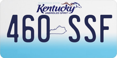 KY license plate 460SSF