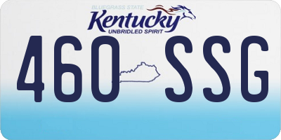 KY license plate 460SSG