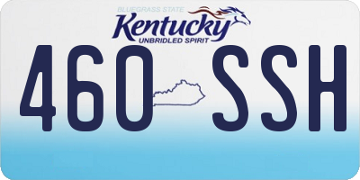 KY license plate 460SSH