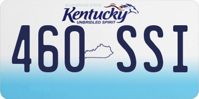 KY license plate 460SSI