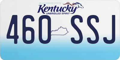 KY license plate 460SSJ