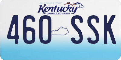 KY license plate 460SSK