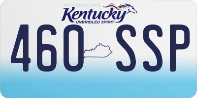 KY license plate 460SSP