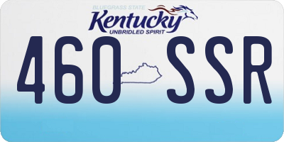 KY license plate 460SSR