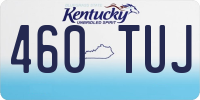 KY license plate 460TUJ