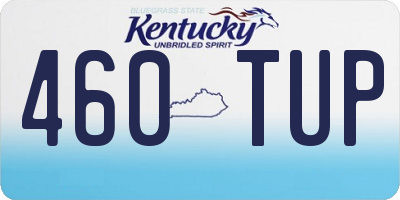 KY license plate 460TUP