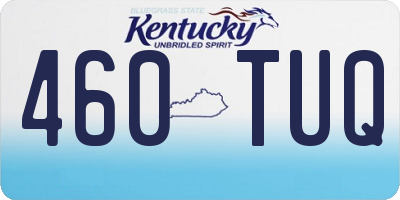 KY license plate 460TUQ