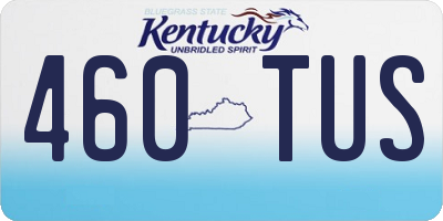 KY license plate 460TUS