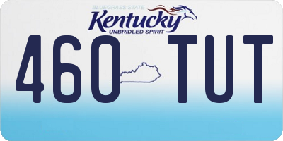 KY license plate 460TUT