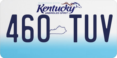 KY license plate 460TUV
