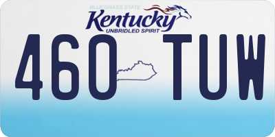 KY license plate 460TUW