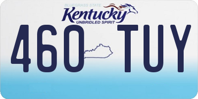 KY license plate 460TUY