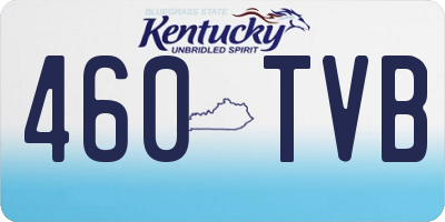 KY license plate 460TVB