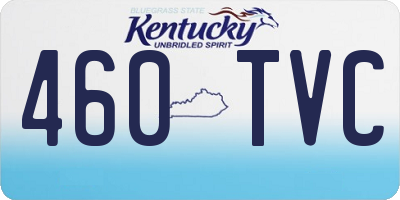 KY license plate 460TVC