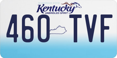KY license plate 460TVF