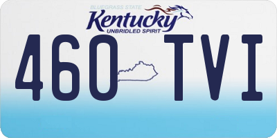 KY license plate 460TVI