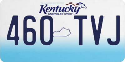 KY license plate 460TVJ