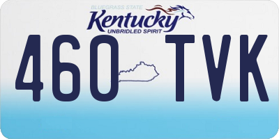 KY license plate 460TVK