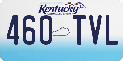 KY license plate 460TVL