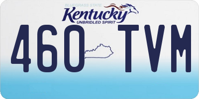 KY license plate 460TVM