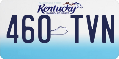 KY license plate 460TVN