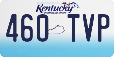 KY license plate 460TVP