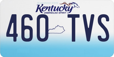 KY license plate 460TVS