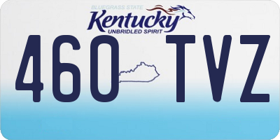 KY license plate 460TVZ