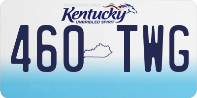 KY license plate 460TWG