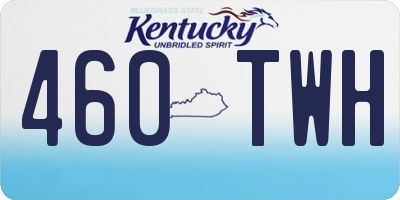 KY license plate 460TWH