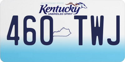 KY license plate 460TWJ