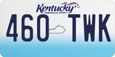 KY license plate 460TWK