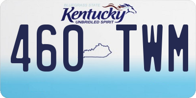 KY license plate 460TWM