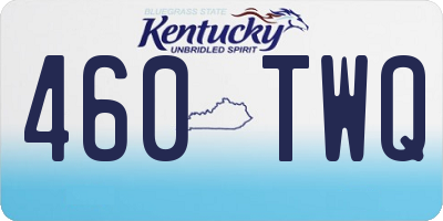 KY license plate 460TWQ