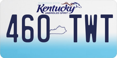 KY license plate 460TWT