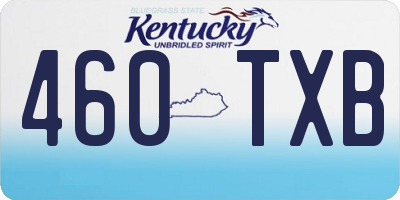KY license plate 460TXB