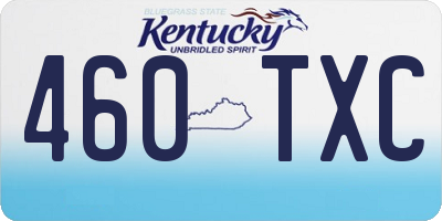 KY license plate 460TXC