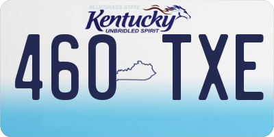 KY license plate 460TXE
