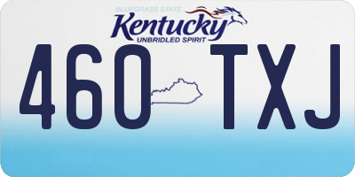 KY license plate 460TXJ