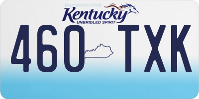 KY license plate 460TXK