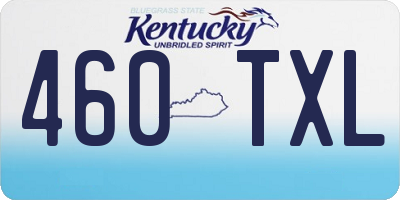 KY license plate 460TXL