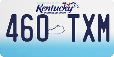 KY license plate 460TXM