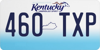 KY license plate 460TXP