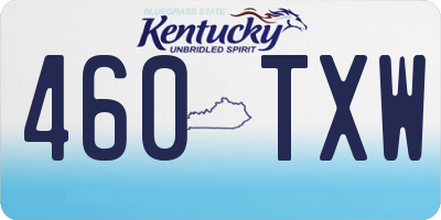 KY license plate 460TXW