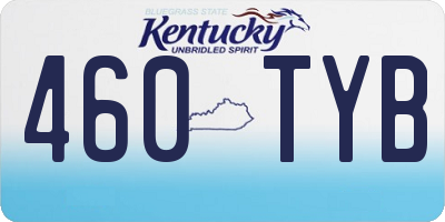 KY license plate 460TYB