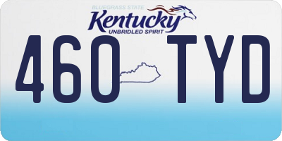 KY license plate 460TYD