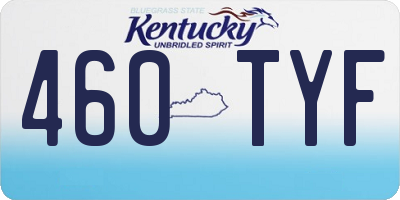 KY license plate 460TYF