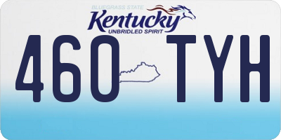 KY license plate 460TYH