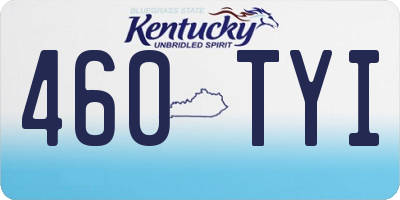 KY license plate 460TYI