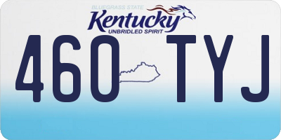 KY license plate 460TYJ